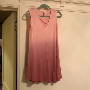 Francesca’s Pink Balayage Dress